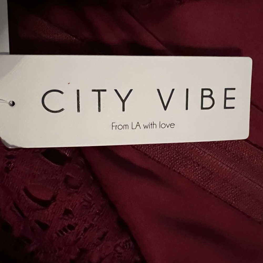 City Vibe tie front wrap dress size 3 - Picture 7 of 11